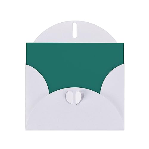 YYHHAOFA Blanco Sólido Verde Oscuro Patrón De Alto Grado Perla Tarjeta De Felicitación De Papel > 4x6 In,Para Tarjeta De Cumpleaños Tarjeta De Invitación De