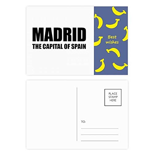 Juego de 20 tarjetas postales de la capital de España de Madrid