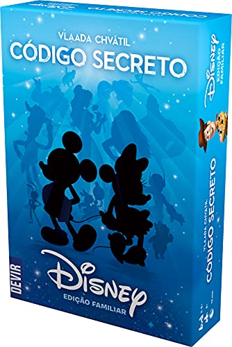 Devir- Juego de Mesa Código Secreto Disney en Portugues, Multicolor (BGCOSEDIPT)
