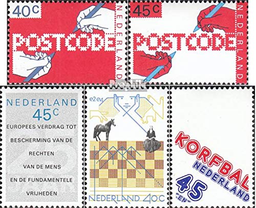 Prophila Collection Países Bajos 1113-1114,1119,1121-1122 (Completa.edición.) Nuevo con Goma Original ** MNH 1978 Códigos Postales, ajedrez, Korbball u. (Sellos para los coleccionistas) ajedrez