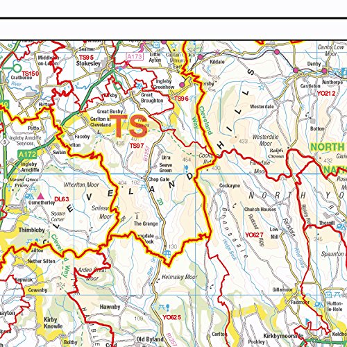 Código Postal Mapa de sectores - (S13) - Yorkshire - Mapa de pared